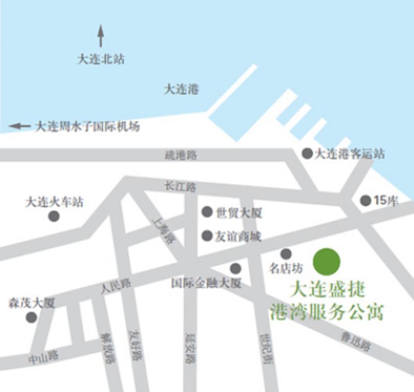 Dalian Asia Pacific Service Apartment Luaran gambar